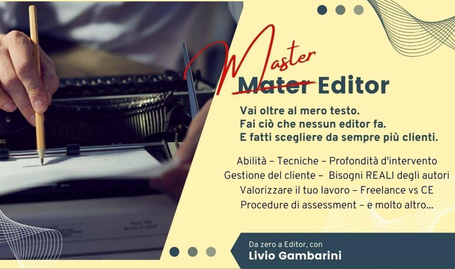 Corso Master Editor con Rotte Narrative di Livio Gambarini (2026)