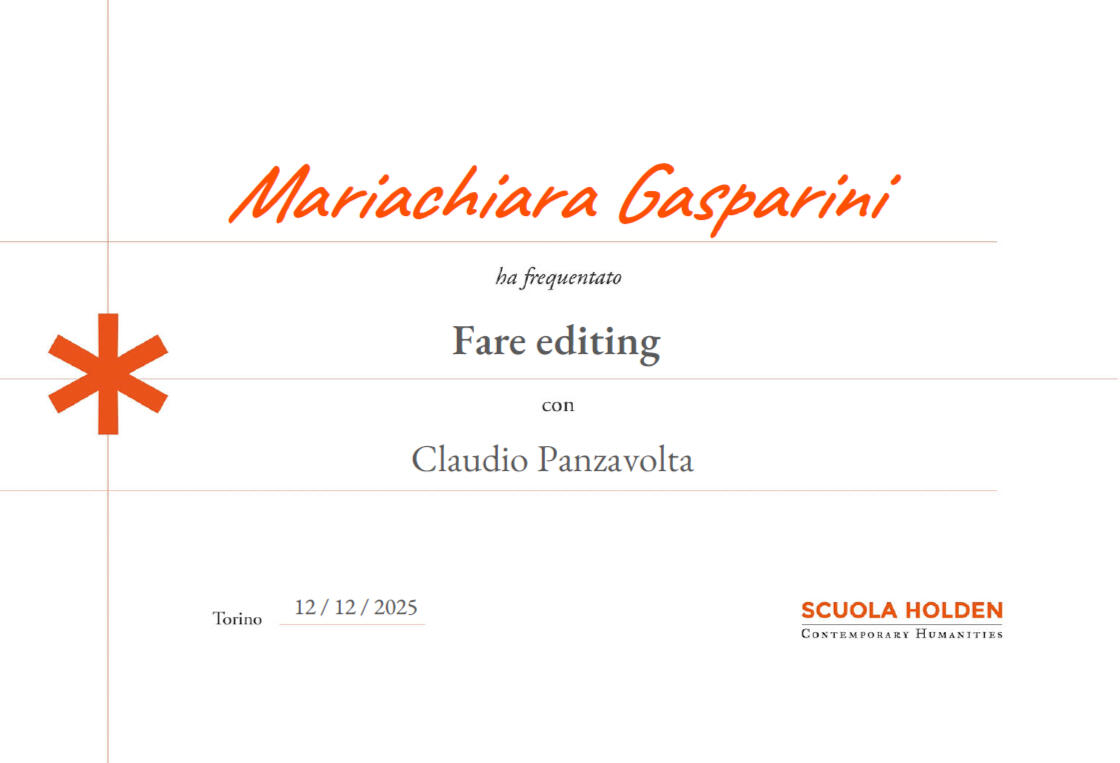 Corso Fare editing con Scuola Holden (2025)