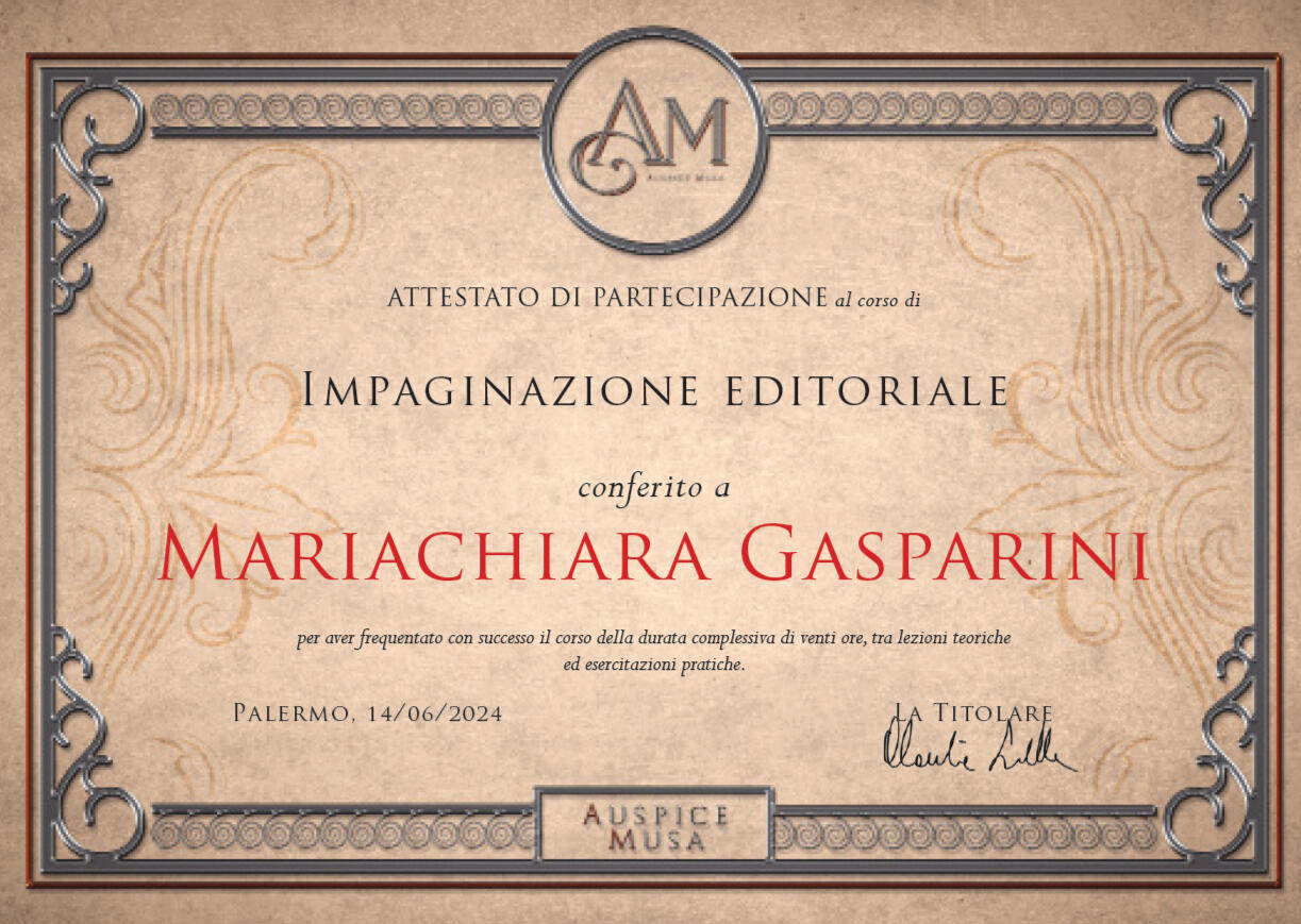 Corso Impaginazione editoriale con Auspice Musa (2024)